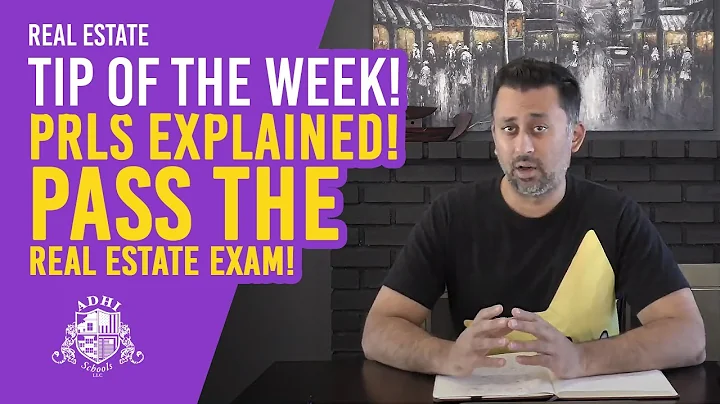 Real Estate Tip of the Week - PRLS explained!  Pass the real estate exam!