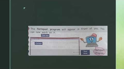 Chapter  NOTEPAD AND CALCULATOR part 1