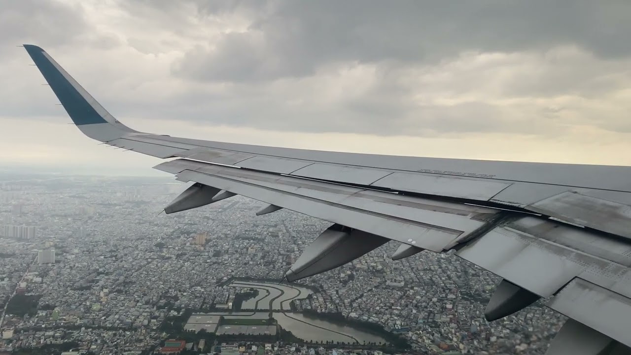 [4K] Vietnam Airlines Airbus A321-200 Rainy Takeoff || Ho Chi Minh City