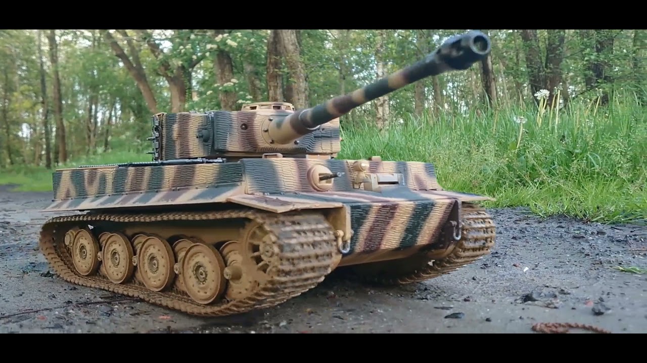 RC Tiger Tank 116 First Ride YouTube