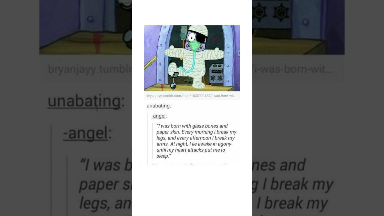 A SpongeBob Tumblr Post