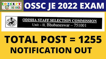 OSSC JE 2022 NOTIFICATION OUT | HOW TO PREPARE FOR OSSC JE EXAM | TECHNICAL SYLLABUS |