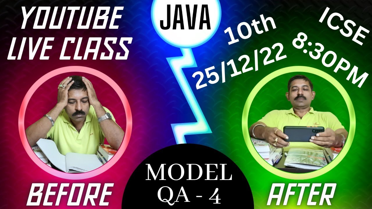 Model Question Answer Discussion for ICSE Java - 4 - YouTube