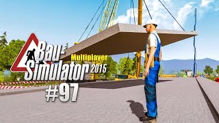 Bau-Simulator 2015 Multiplayer #097 - Brückenbauelemente mit dem Kran heben! CONSTRUCTION SIMULATOR screenshot 1