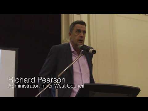 Richard Pearson opens the Sydenham to Bankstown Corridor Public Meeting