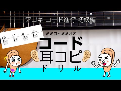 耳コピ 音感トレーニング   【アコギ初級コード進行 練習問題】
