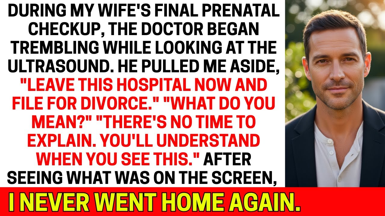 The doctor saw my wife's ultrasound and begged me to divorce... I never returned home.
