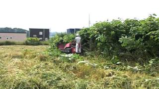 自走式草刈機 ハンマーナイフモア 作業状況 Youtube