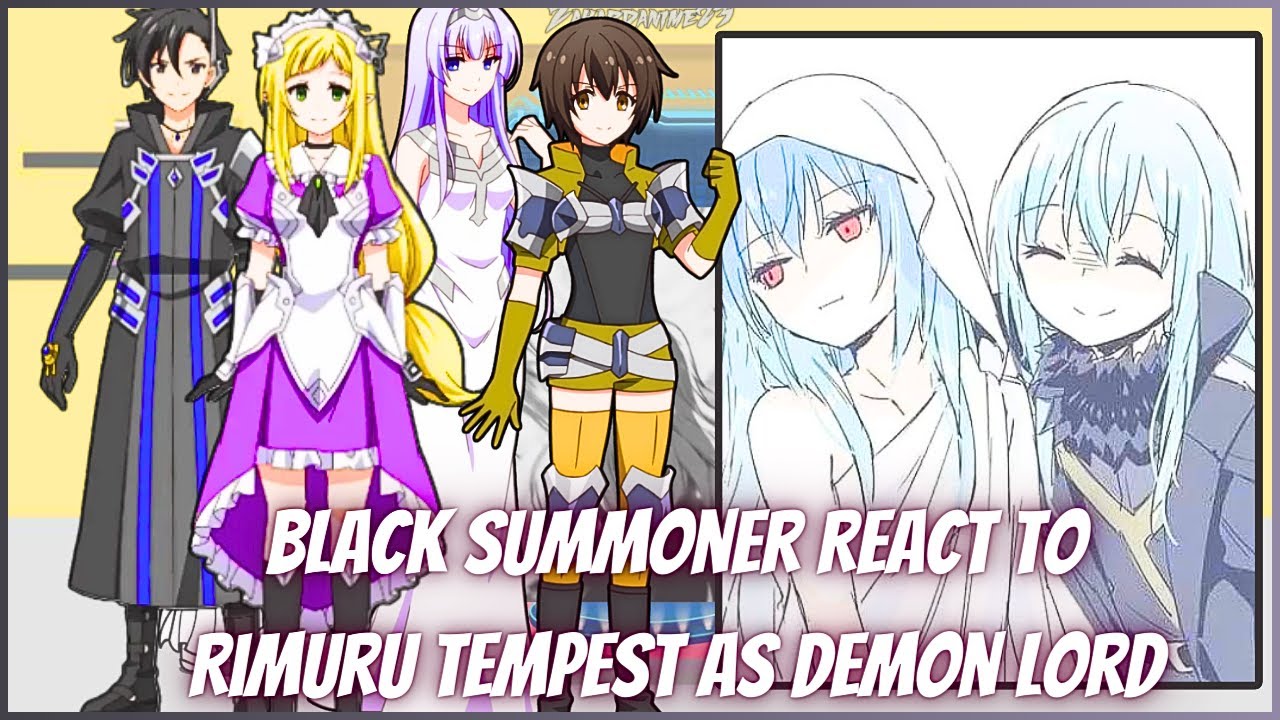 Black Summoner React To Rimuru Tempest || Gacha Reaction || Rimuru x Ciel