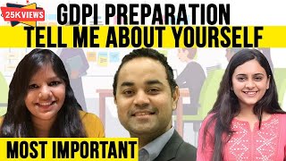 TELL ME something ABOUT YOURSELF || GDPI PREPARATION FOR MBA || INTERVIEW | IIM A | SPJAIN | HR