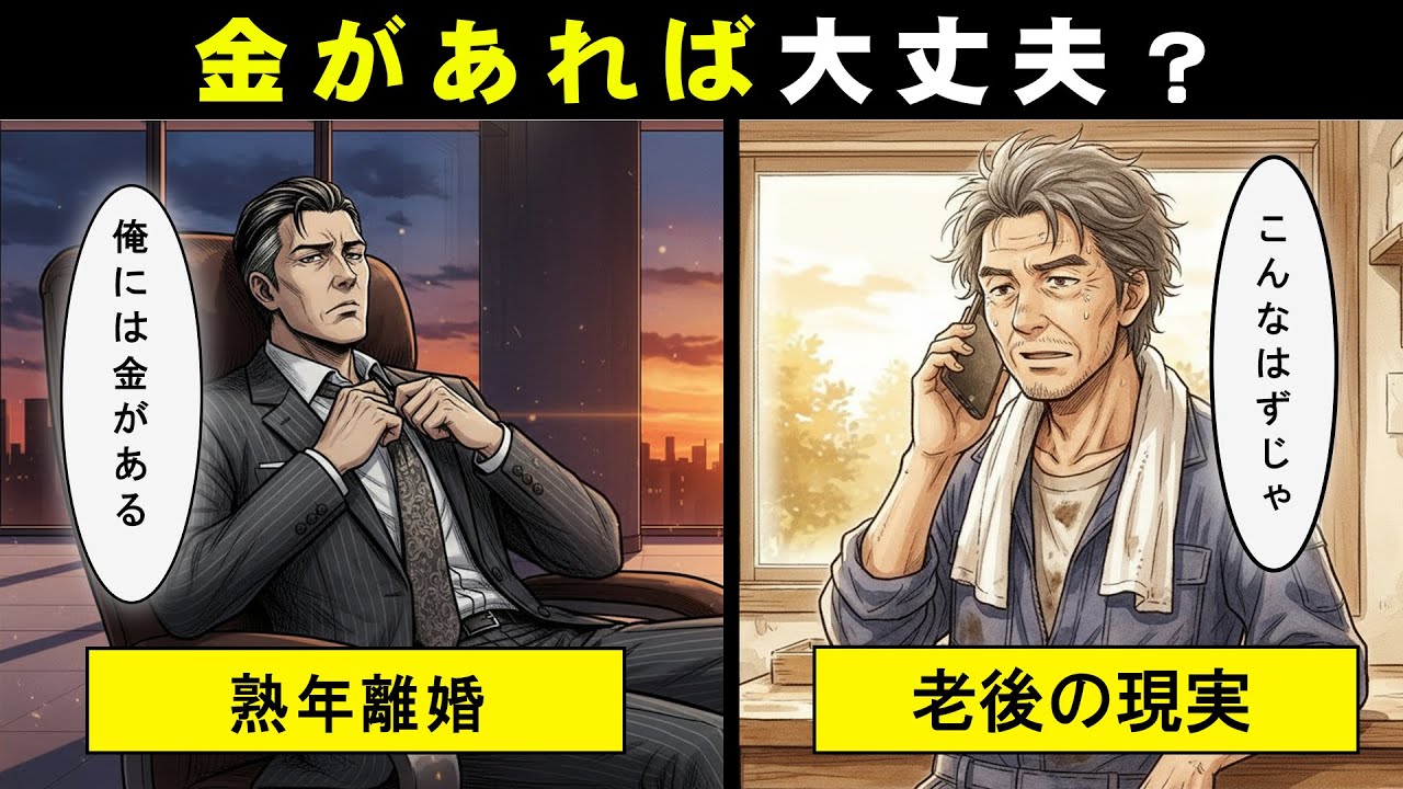 【漫画】55歳で熟年離婚、家族に捨てられた人事部長。「俺には金がある」と豪語した男が、空き家修繕で資産ゼロになった老後の現実