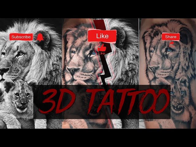 Details more than 180 3d lion tattoo