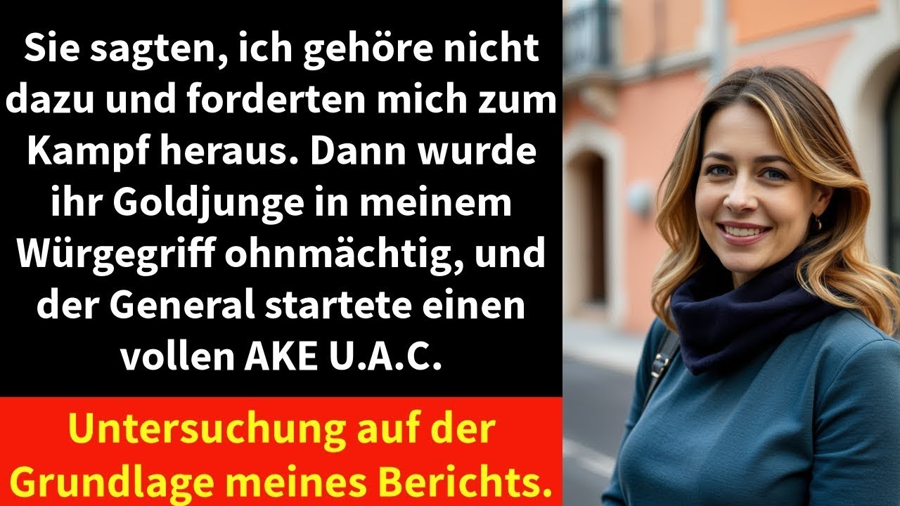 Sie sagten, ich gehöre nicht dazu und forderten mich zum Kampf heraus