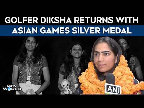 Asian Games 2026 | Golfer Diksha Dagar Returns To Delhi With Asian Games Silver Medal