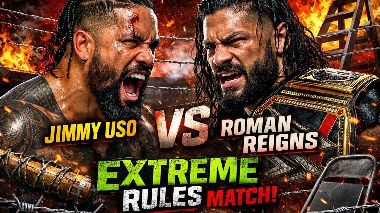 Roman Reigns vs Jimmy Uso – No Mercy Extreme Rules Match Gameplay 🔥🔥