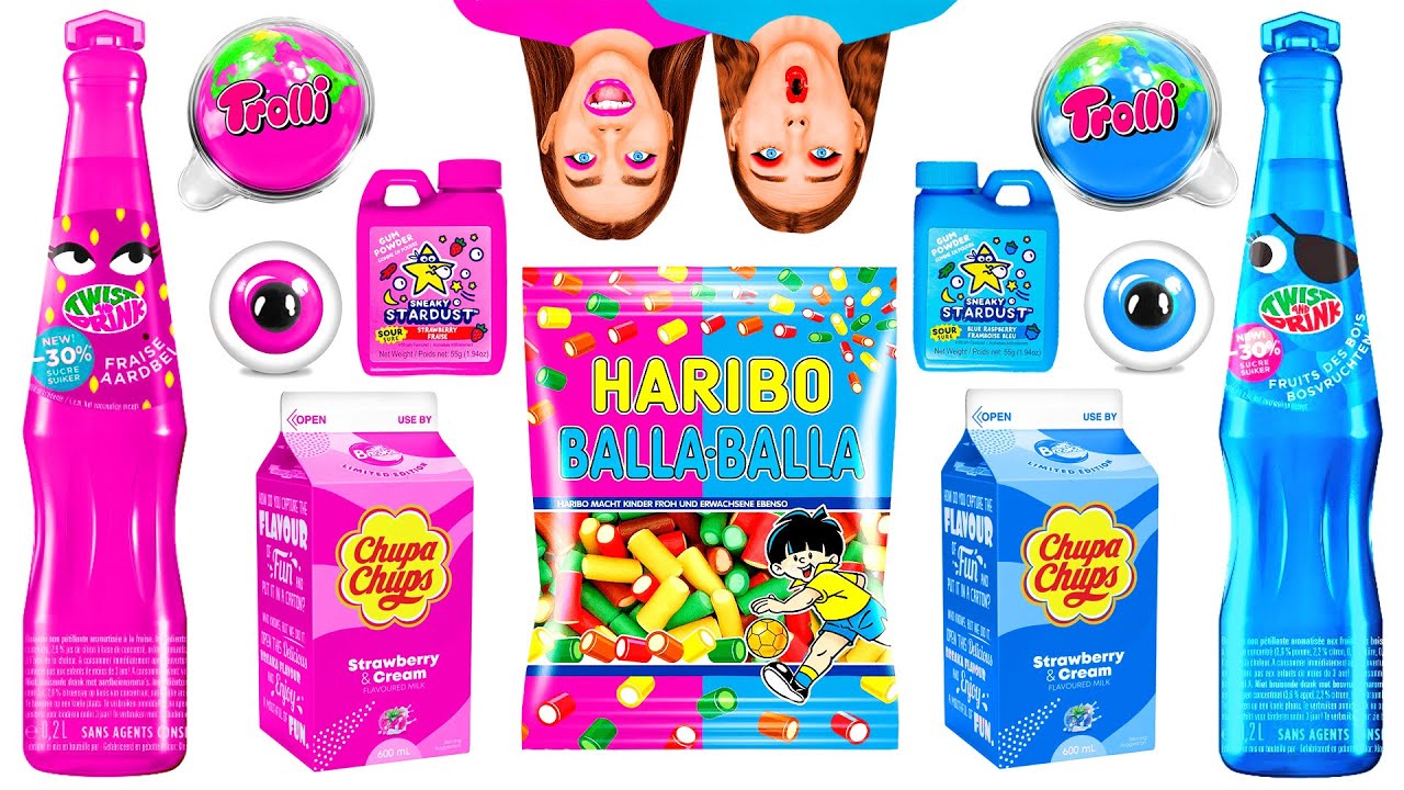 Розовая Еда vs Голубая Еда Челлендж | Съедобная Битва от Fun Challenge