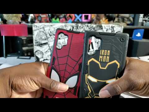 GALAXY FRIENDS MARVEL RUGGED SMART COVER NOTE10+ #sumsung #marvel #sony #spiderman #ironman #note10