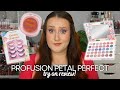 Profusion petal perfect makeup collection review  new spring eyeshadow palette try on haul