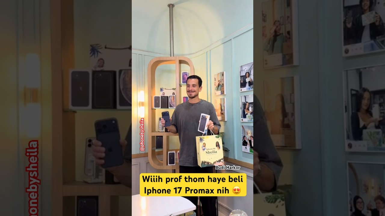 MOMENT THOM HAYE BELI HP IPHONE 17 PRO MAX BARU DI BANDUNG 😍