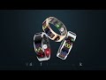 R12 Smart Screen Rings Gesture Control Health Monitoring Heart Rate Smart Ring with LED Display