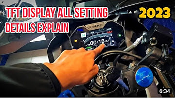 New Yamaha R15M 2023 Modal TFT Display Meter All Features Explain & How To Use Bike All tft Features