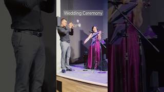 What A Wonderful World #violin #trumpet #wedding #weddingmusic #louisarmstrong #pnwwedding #ceremony