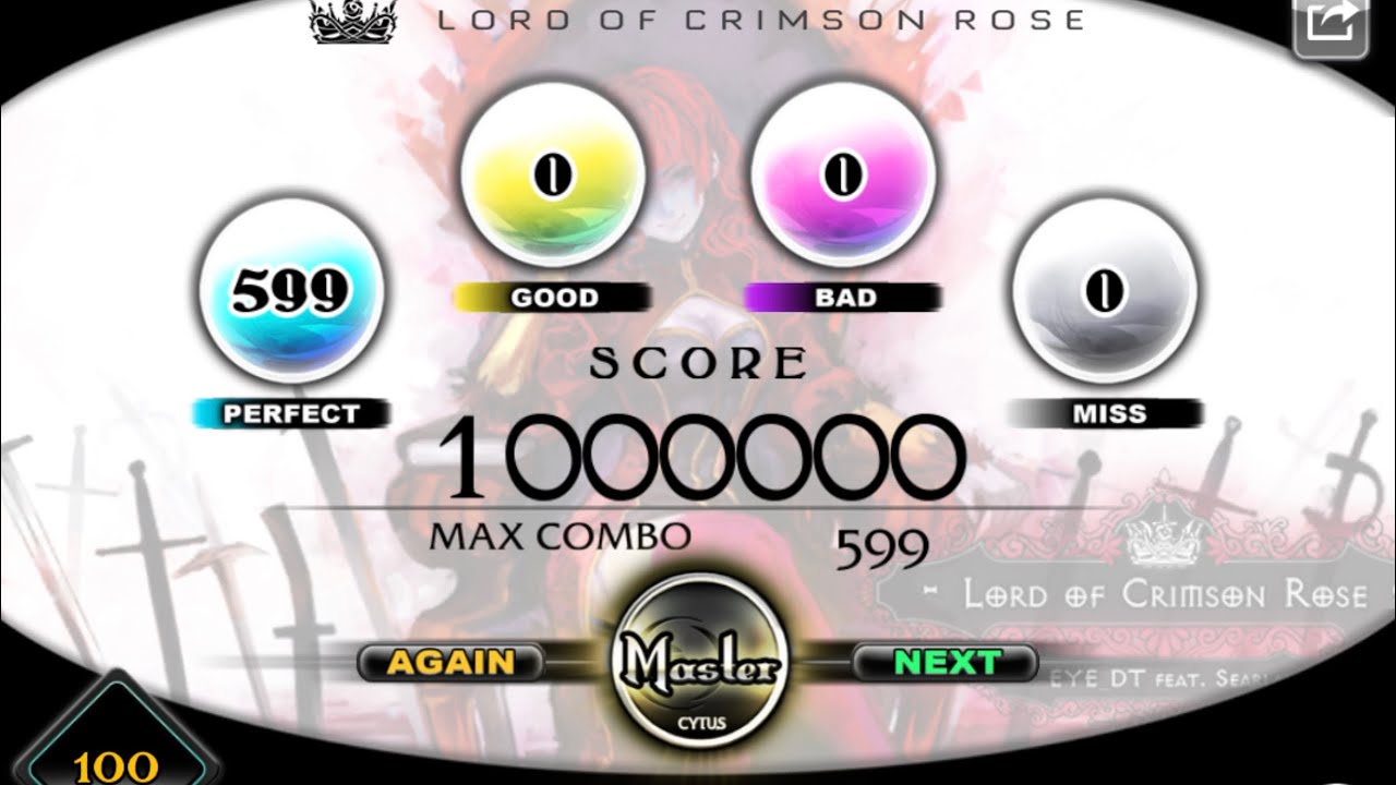 [Cytus] Chapter K: The Queen Lord of Crimson Rose Hard Million Master ...