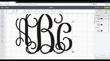 How to make an Interlocking Vine Monogram on Cricut Explore Easy Monogram Car Decal