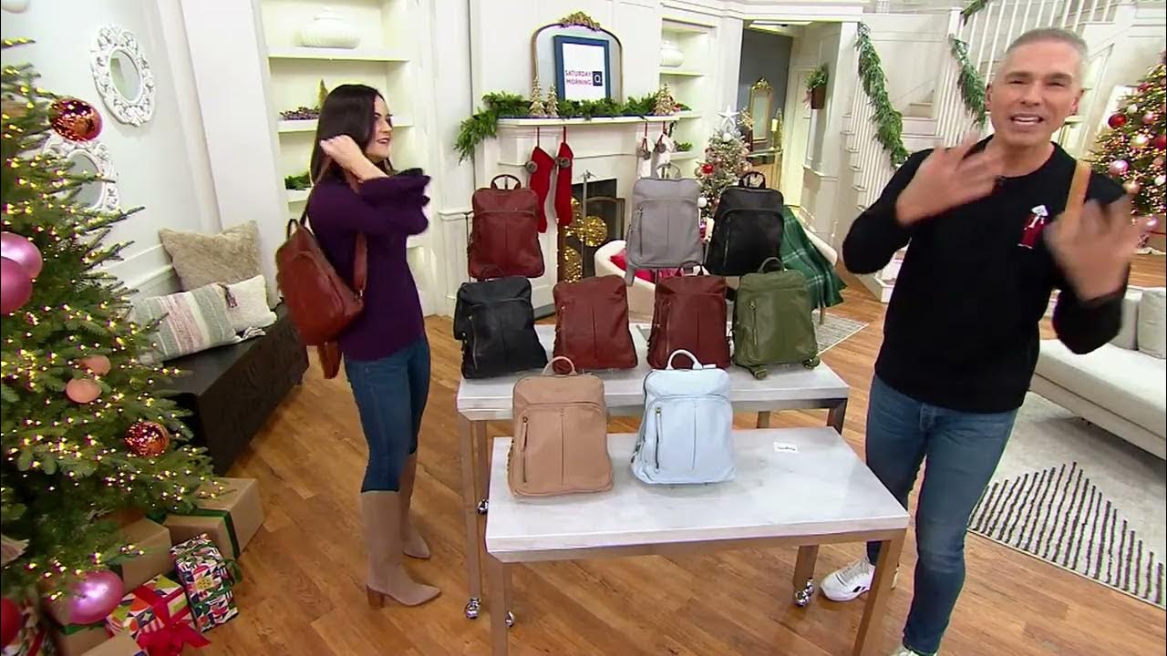 American leather co cleveland leather backpack on qvc youtube