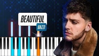 Bazzi - "Beautiful" Piano Tutorial - Chords - How To Play - Cover chords