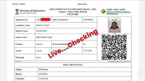 JEE Mains Result 2023 Kaise Dekhe ? how to check JEE Main Result 2023 ?