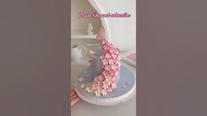 Creative cake decoration tutorial #flower cake #caketraining#shorts #shortsfeed#cakedecorating#viral