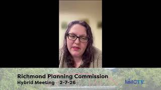 Richmond Planning Cmsn 2-4-2026