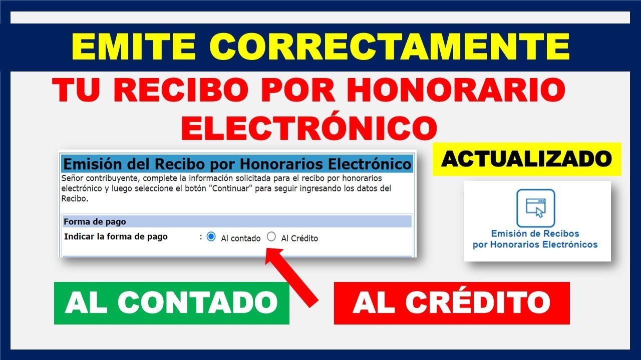 Recibo Por Honorarios Estos Son Los Pasos Para Emitir El Comprobante ...