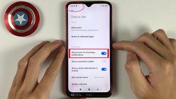 How to enable/disable Show icons for incoming notifications on Xiaomi Redmi 8 Android 10