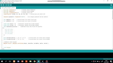 Simulasi Smart Door Lock menggunakan Password dengan Arduino & Proteus