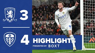 Highlights: Middlesbrough 3-4 Leeds United | SEVEN-GOAL THRILLER screenshot 1