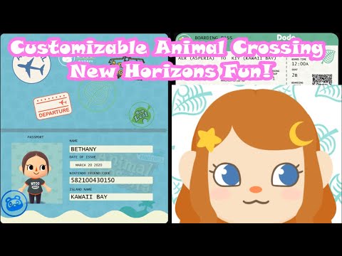 Make Your Own Villager Passport Boarding Pass And Greeting Card Animal Crossing Kawaiibeth Youtube