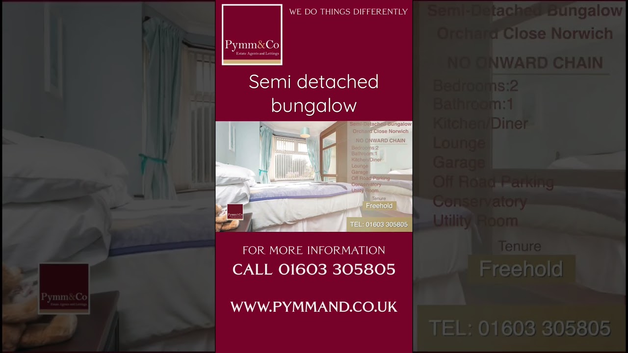 Norwich semi detached Bungalow 