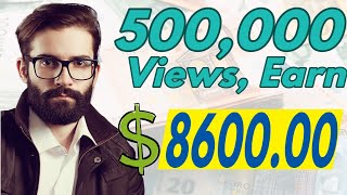 2024 How Much Money Earned for 500,000 Youtube Views