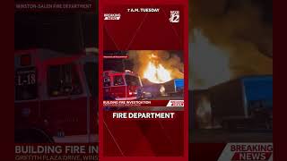 Fire Crews battle fire in Winston-Salem Tuesday morning