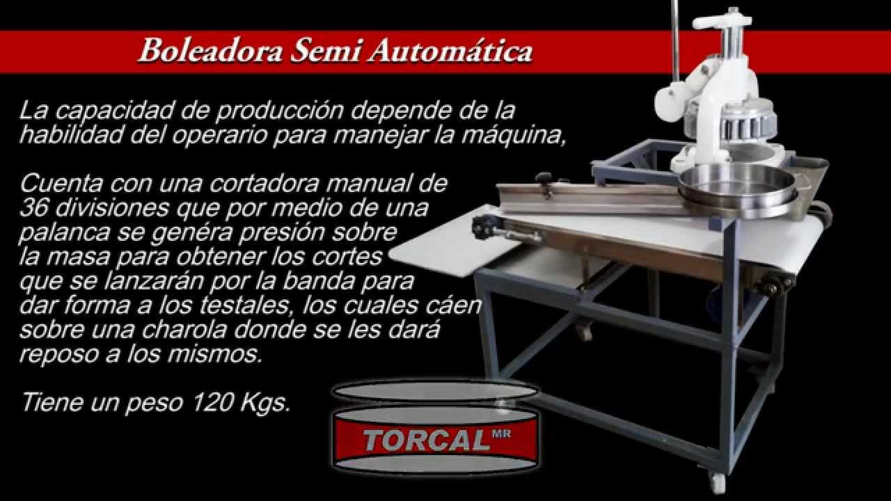 Boleadora Semi Automática Torcal para bolitas de harina