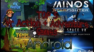 TOP 5 Best VR Action\Adventure and shooting GAMES for ANDROID using virtual reality headset google screenshot 3