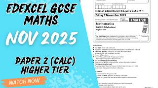 November 2025 Higher Paper 2 GCSE Maths Edexcel Full Review and Solutions