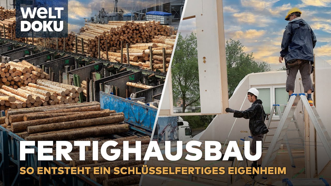 Update Fertighausbau - vom Holzstamm bis zum schlüsselfertigen Eigenheim | HD Doku