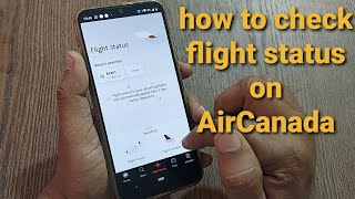 how to check flight status on AirCanada | #flightstatus #aircanada #usa #canada