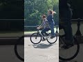 Andy Samberg and Florence Pugh were spotted riding a bike on the set of "42.6 Years" in NYC.