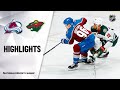 Avalanche @ Wild 1/30/21 | NHL Highlights