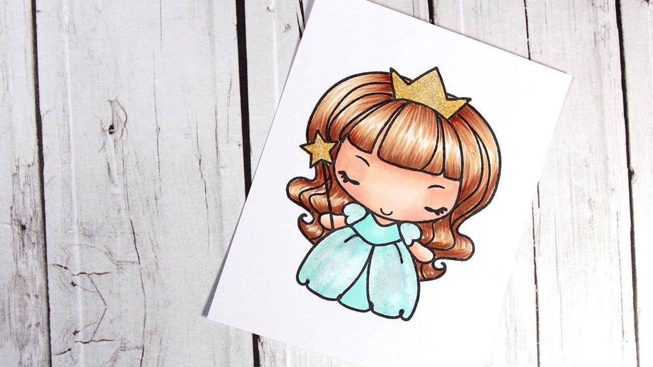 Color Wednesday #7 - The Greeting Farm Princess Anya & Copic Markers