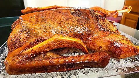 Oven Roasted Stuffed Goose with gravy